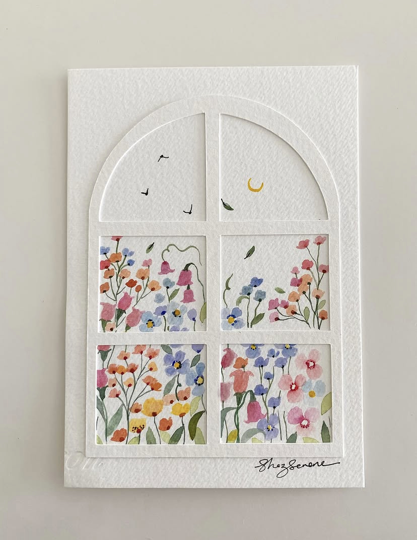 Serenity and Joy through the Window XVIII (A6)